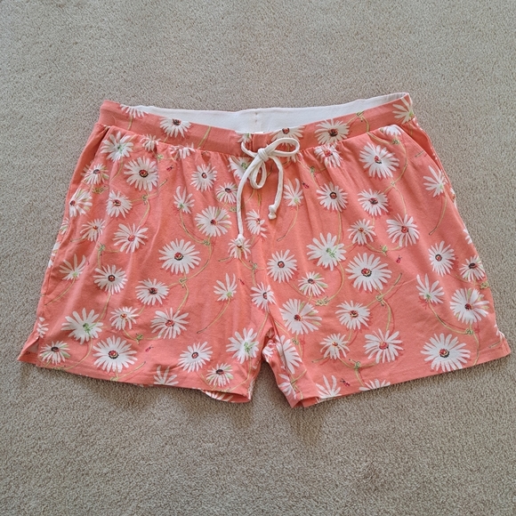 ❤️ Munki Munki PJ Shorts Women's XXL Pajama Bottoms Floral Print NWOT - Picture 1 of 10
